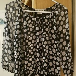 Polka dot blouse